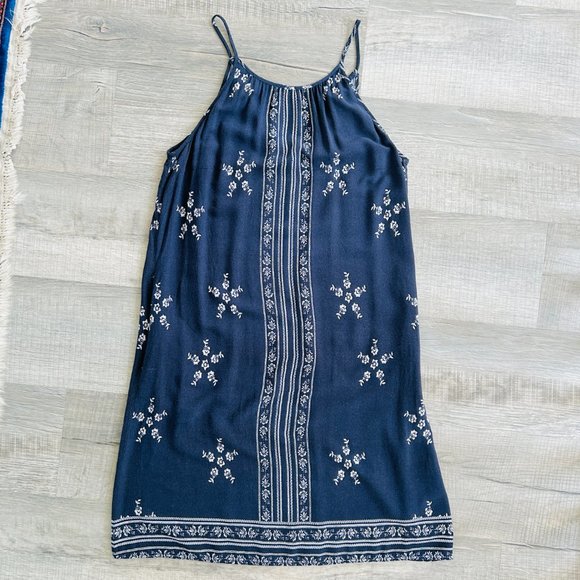 Lulu's Mediterranean Sea Navy Blue Print Dress (size S) - Picture 7 of 10